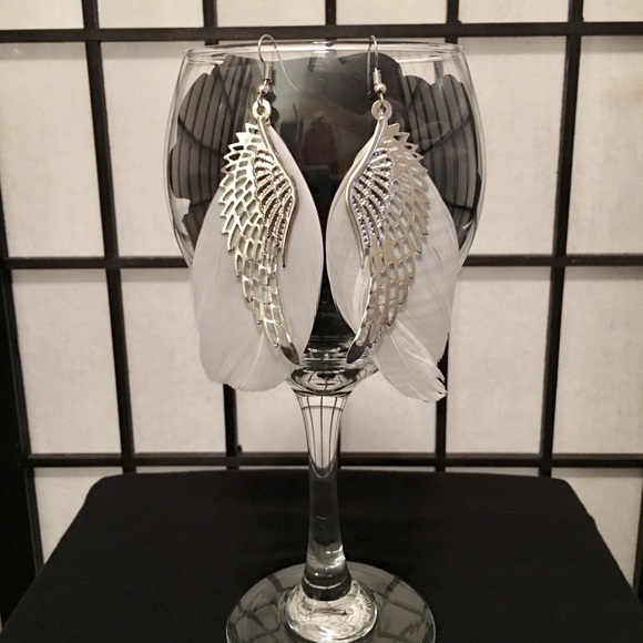 Jewelry - Angel Wing Feather Earrings